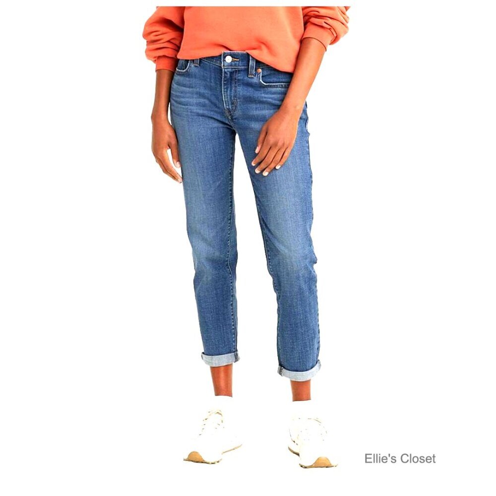 Boyfriend Jeans, Relaxed Fit, Mid Rise